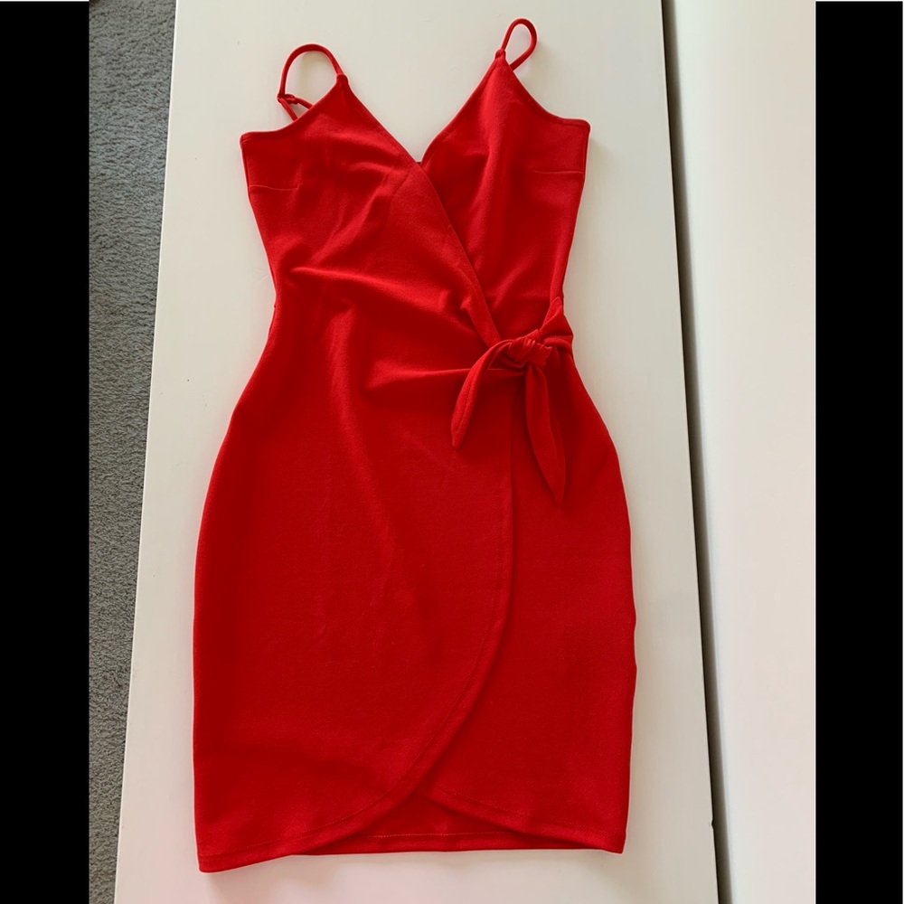 H&M red mini dress